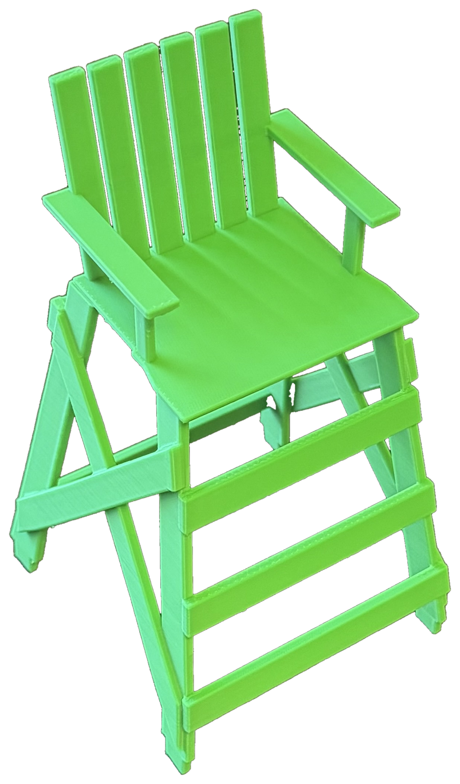 Green 3D-printed chair